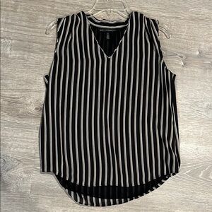 White House Black Market- Striped Sleeveless Top-Size 4